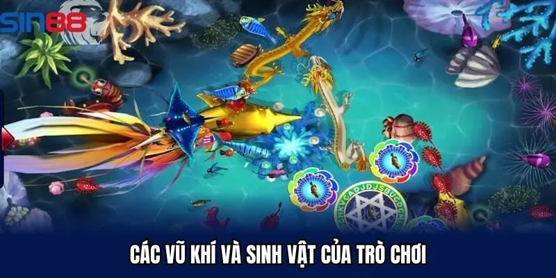 Vũ khí và sinh vật trong trò chơi
